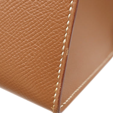 エルメス HERMES ケリー35 外縫い ゴールド クシュベル 2WAYバッグ ゴールド金具 茶 ハンドバッグ ショルダー