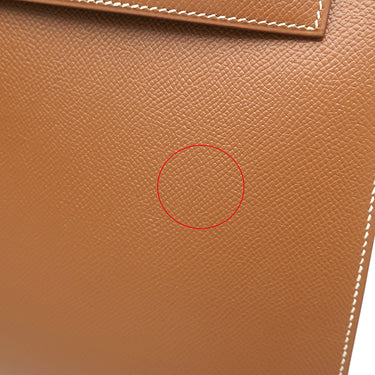 エルメス HERMES ケリー35 外縫い ゴールド クシュベル 2WAYバッグ ゴールド金具 茶 ハンドバッグ ショルダー