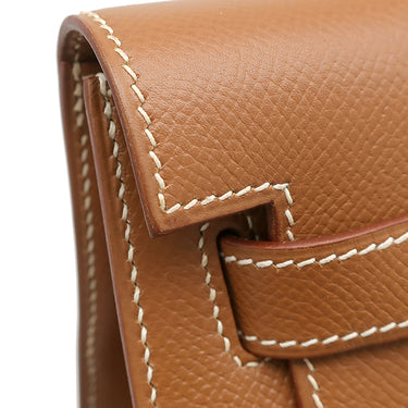 エルメス HERMES ケリー35 外縫い ゴールド クシュベル 2WAYバッグ ゴールド金具 茶 ハンドバッグ ショルダー