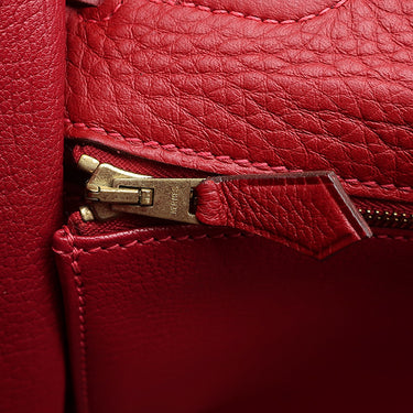 エルメス HERMES ケリー32 内縫い ルージュヴィフ トリヨンクレマンス 2WAYバッグ ゴールド金具 赤