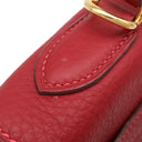 エルメス HERMES ケリー32 内縫い ルージュヴィフ トリヨンクレマンス 2WAYバッグ ゴールド金具 赤