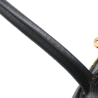 エルメス HERMES バーキン35 ブラック アルデンヌ ハンドバッグ ゴールド金具 黒