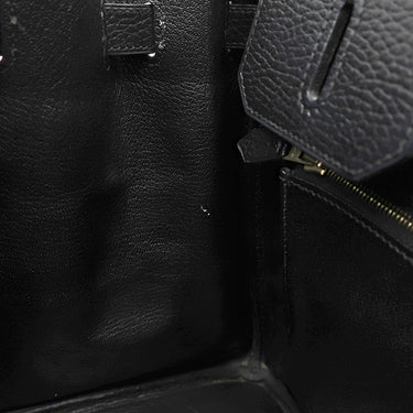 エルメス HERMES バーキン35 ブラック アルデンヌ ハンドバッグ ゴールド金具 黒