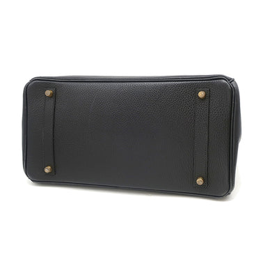 エルメス HERMES バーキン35 ブラック アルデンヌ ハンドバッグ ゴールド金具 黒