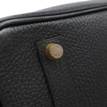 エルメス HERMES バーキン35 ブラック アルデンヌ ハンドバッグ ゴールド金具 黒