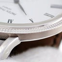 腕時計 パテックフィリップ PATEK PHILIPPE カラトラバ 5119G-001 手巻き メンズ OH済 K18WG無垢 白 ローマン クル・ド・パリベゼル