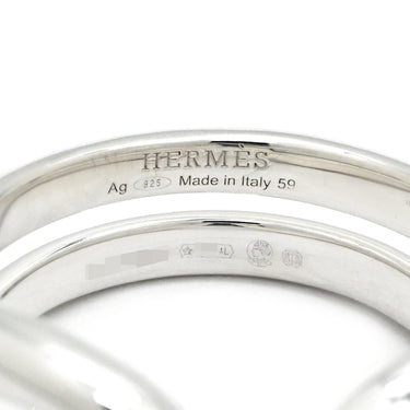 エルメス HERMES リマ PM H104834B シルバー シルバー925 #59(JP19) リング 指輪 Lima SV925 AG925 新品 未使用 19号