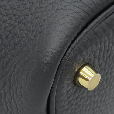 エルメス HERMES ピコタンロック PM ブラック トリヨンクレマンス ハンドバッグ ゴールド金具 黒 2025年製