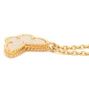 ヴァンクリーフアーペル Van Cleef & Arpels スウィート パピヨン ペンダント VCARF69300 パールホワイト×イエローゴールド K18YG マザーオブパール ネックレス 白 VCA 750 YG 18K シェル