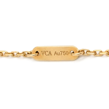 ヴァンクリーフアーペル Van Cleef & Arpels スウィート パピヨン ペンダント VCARF69300 パールホワイト×イエローゴールド K18YG マザーオブパール ネックレス 白 VCA 750 YG 18K シェル