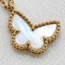 ヴァンクリーフアーペル Van Cleef & Arpels スウィート パピヨン ペンダント VCARF69300 パールホワイト×イエローゴールド K18YG マザーオブパール ネックレス K18 18K YG マザーオブパール 蝶 蝶々
