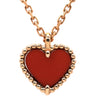 ヴァンクリーフアーペル Van Cleef & Arpels スウィート ハート ペンダント VCARN59N00 レッド×ピンクゴールド K18PG カーネリアン ネックレス K18 18K PG RG カーネリアン 紅玉髄
