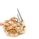 ヴァンクリーフアーペル Van Cleef & Arpels コスモス クリップ ネックレス ミディアム パールホワイト×ピンクゴールド K18PG ダイヤモンド マザーオブパール ネックレス 18K PG RG ダイヤモンド パール ブローチ