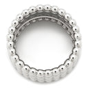ヴァンクリーフアーペル Van Cleef & Arpels ペルレ ゴールド パール 5連 ホワイトゴールド K18WG #58(JP18) リング 指輪 750 WG 18K 18金 18号