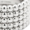 ヴァンクリーフアーペル Van Cleef & Arpels ペルレ ゴールド パール 5連 ホワイトゴールド K18WG #58(JP18) リング 指輪 750 WG 18K 18金 18号