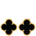 ヴァンクリーフアーペル Van Cleef & Arpels ヴィンテージ アルハンブラ VCARA44200 ブラック×イエローゴールド K18YG オニキス ピアス VCA 黒 750YG 18K オニキス