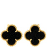 ヴァンクリーフアーペル Van Cleef & Arpels ヴィンテージ アルハンブラ VCARA44200 ブラック×イエローゴールド K18YG オニキス ピアス VCA 黒 750YG 18K オニキス