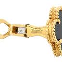 ヴァンクリーフアーペル Van Cleef & Arpels ヴィンテージ アルハンブラ VCARA44200 ブラック×イエローゴールド K18YG オニキス ピアス VCA 黒 750YG 18K オニキス