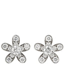 ヴァンクリーフアーペル Van Cleef & Arpels ソクラテス 1フラワー ダイヤ VCARG44100 ホワイトゴールド K18WG ダイヤモンド ピアス VCA Au750 18K 18金