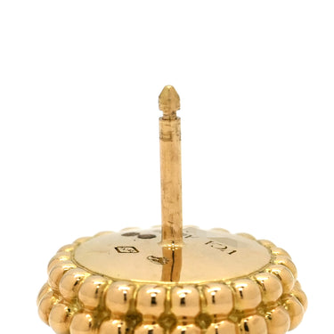 ヴァンクリーフアーペル Van Cleef & Arpels ペルレ クルール VCARP4DS00 グリーン×イエローゴールド K18YG マラカイト ピアス K18 18K YG マラカイト 孔雀石