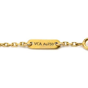 ヴァンクリーフアーペル Van Cleef & Arpels スウィート パピヨン VCARF69000 ホワイト×イエローゴールド K18YG マザーオブパール ブレスレット VCA 白 Au750 18K