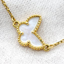 ヴァンクリーフアーペル Van Cleef & Arpels スウィート パピヨン VCARF69000 ホワイト×イエローゴールド K18YG マザーオブパール ブレスレット VCA 白 Au750 18K