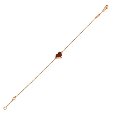 ヴァンクリーフアーペル Van Cleef & Arpels スウィート ハート ブレスレット VCARN59L00 レッド×ローズゴールド K18RG カーネリアン ブレスレット 18K 18金 RG PG カーネリアン 紅玉髄