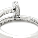 カルティエ Cartier ジュストアンクル ダイヤ B4092700 ホワイトゴールド K18WG ダイヤモンド #56(JP16) リング 指輪 クラシックモデル 750WG 16号