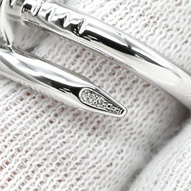 カルティエ Cartier ジュストアンクル ダイヤ B4092700 ホワイトゴールド K18WG ダイヤモンド #56(JP16) リング 指輪 クラシックモデル 750WG 16号