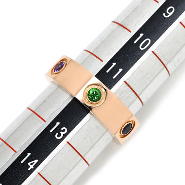 カルティエ Cartier ラブリング マルチカラーストーン B4087800 ピンクゴールドXマルチカラー K18PG マルチストーン #52(JP12) リング 指輪 750 RG 18K 18金 12号
