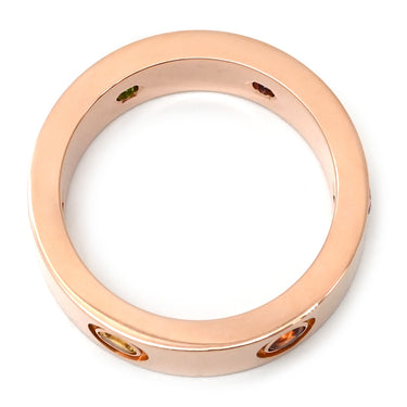 カルティエ Cartier ラブリング マルチカラーストーン B4087800 ピンクゴールドXマルチカラー K18PG マルチストーン #52(JP12) リング 指輪 750 RG 18K 18金 12号