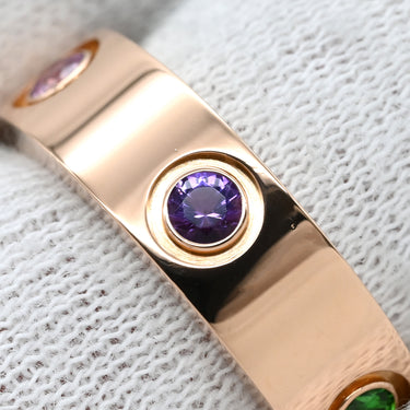カルティエ Cartier ラブリング マルチカラーストーン B4087800 ピンクゴールドXマルチカラー K18PG マルチストーン #52(JP12) リング 指輪 750 RG 18K 18金 12号