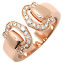 カルティエ Cartier 2C ブークルセ ダイヤ ピンクゴールド K18PG ダイヤモンド #51(JP11) リング 指輪 ドゥーブルC C2 750 18K PG 11号