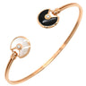 カルティエ Cartier アミュレット ホワイト×ブラック×ピンクゴールド K18PG オニキス マザーオブパール ダイヤモンド #16 ブレスレット 黒 白 オニキス シェル 750 18金 2Pダイヤ