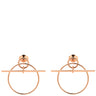 エルメス HERMES エシャペ PM H105117B 00 ローズゴールド K18PG ピアス ピンクゴールド 18K 750 RG サークル