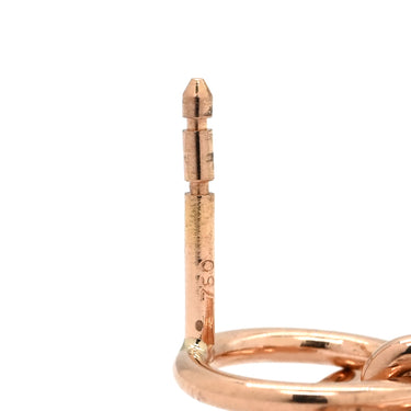 エルメス HERMES エシャペ PM H105117B 00 ローズゴールド K18PG ピアス ピンクゴールド 18K 750 RG サークル