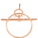エルメス HERMES エシャペ PM H105117B 00 ローズゴールド K18PG ピアス ピンクゴールド 18K 750 RG サークル