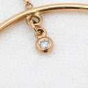 エルメス HERMES エクスリブリス フープ 1Pダイヤ ローズゴールド K18PG ピアス ピンクゴールド 18K AU750 スイング サークル