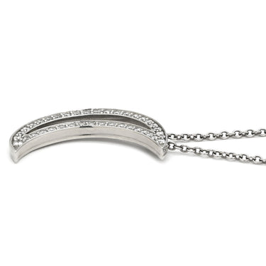 ティファニー Tiffany & Co ムーンペンダント ダイヤ 60006979 プラチナシルバー Pt950 ダイヤモンド ネックレス T&Co. 三日月モチーフ