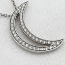 ティファニー Tiffany & Co ムーンペンダント ダイヤ 60006979 プラチナシルバー Pt950 ダイヤモンド ネックレス T&Co. 三日月モチーフ