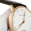 腕時計 ブランパン BLANCPAIN ヴィルレ グランドデイト 6669-3642-55B 自動巻き メンズ OH済 K18RG無垢 シルバー ローマン