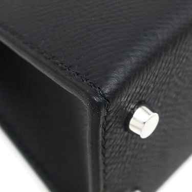 エルメス HERMES ミニケリードゥ 外縫い ブラック ヴォーエプソン 2WAYバッグ シルバー金具 新品 未使用 黒 ショルダー 2025年製