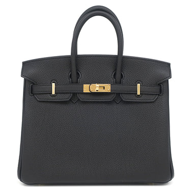 エルメス HERMES バーキン25 ブラック トゴ ハンドバッグ ゴールド金具 新品 未使用 黒 2025年製