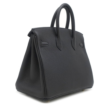 エルメス HERMES バーキン25 ブラック トゴ ハンドバッグ ゴールド金具 新品 未使用 黒 2025年製
