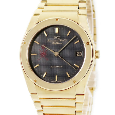 腕時計 IWC IWC インヂュニア カンジャー KHANJAR 自動巻き メンズ OH済 K18YG無垢 インジュニア ハンジャル ブラック