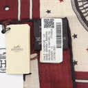エルメス HERMES カレ140 カレジェアン H244394S ルージュH×ナチュラル×ブラック カシミヤ シルク ストール 新品 未使用 【グランアパラ バンダナ】