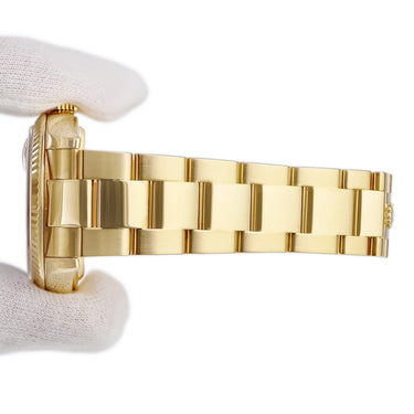 腕時計 ロレックス ROLEX デイデイト 36 118238 P番 自動巻き メンズ メーカーOH済 P番 K18YG無垢 グリーン フルーテッドベゼル