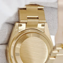 腕時計 ロレックス ROLEX デイデイト 36 118238 P番 自動巻き メンズ メーカーOH済 P番 K18YG無垢 グリーン フルーテッドベゼル