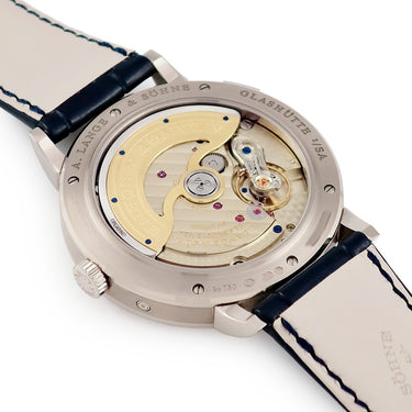 腕時計 ランゲ&ゾーネ LANGE&SOHNE サクソニア ムーンフェイズ LSLS3843AJ/384.026 自動巻き メンズ K18WG無垢 アウトサイズデイト