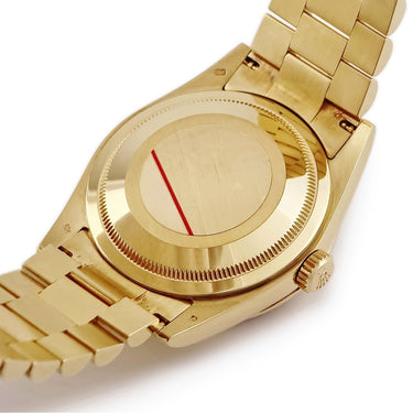 腕時計 ロレックス ROLEX デイデイト 36 118238LR P番 自動巻き メンズ P番 K18YG無垢 純正ダイヤ&ルビー フルーテッドベゼル